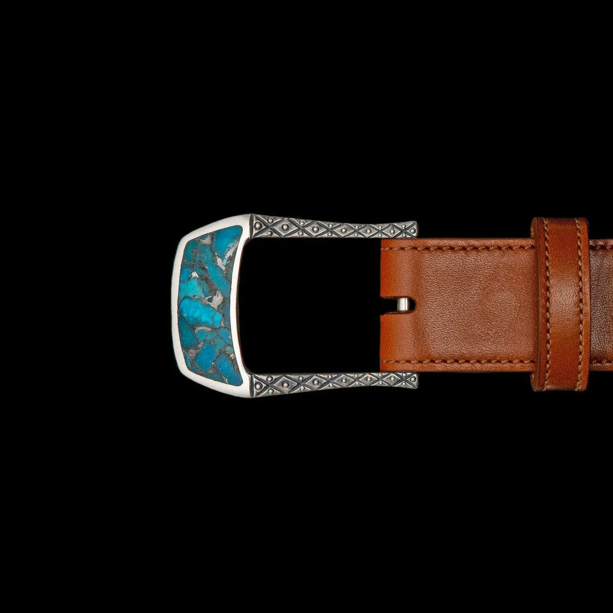 Buckle 3 Turquoise Belt Buckle - BKL3 TQ