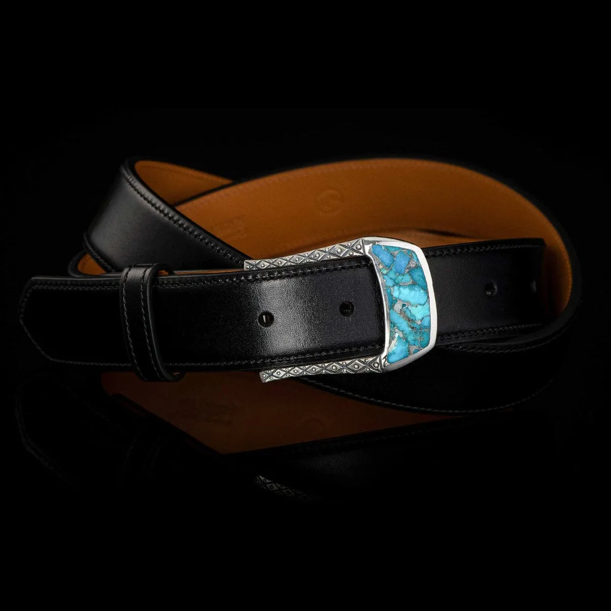 Buckle 3 Turquoise Belt Buckle - BKL3 TQ