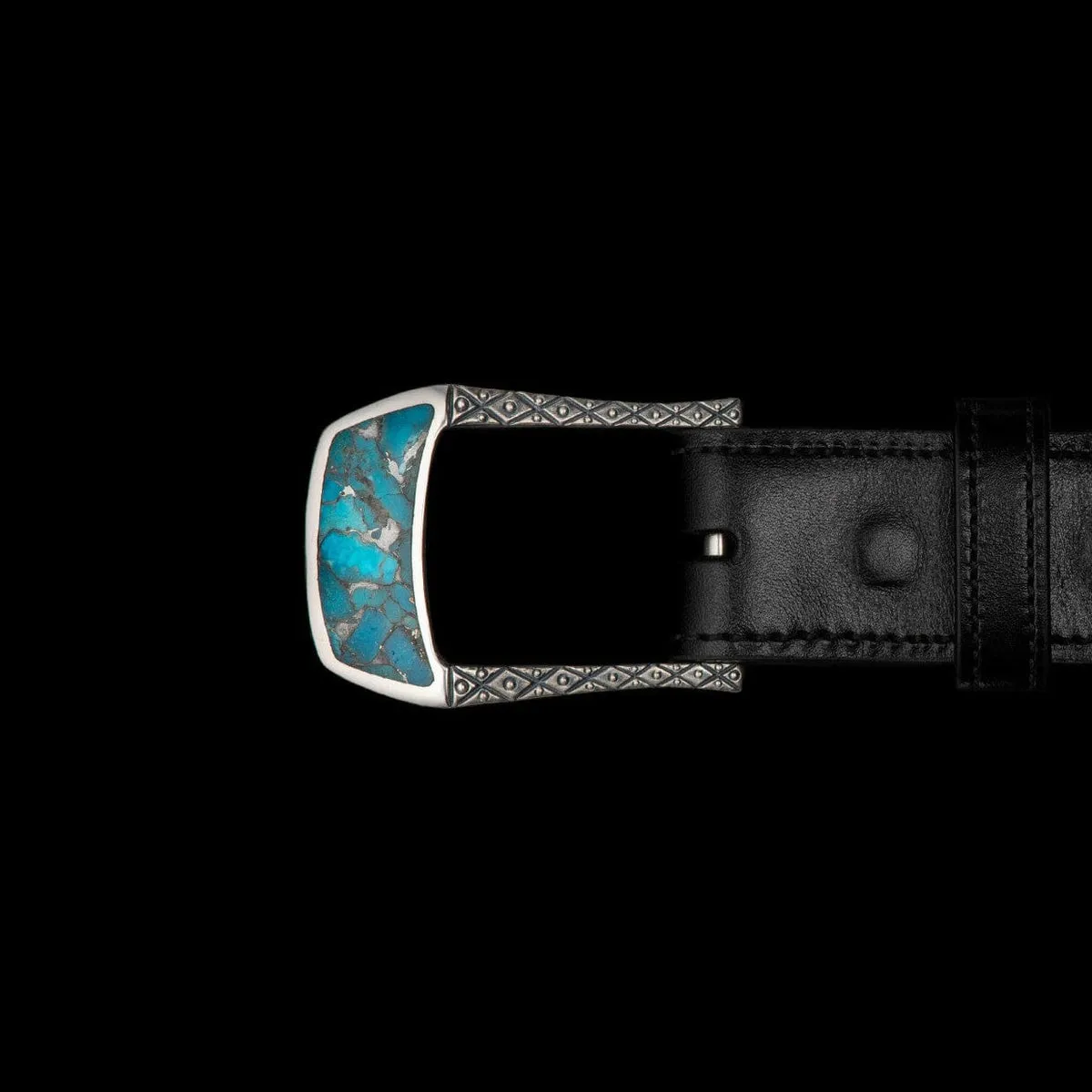 Buckle 3 Turquoise Belt Buckle - BKL3 TQ
