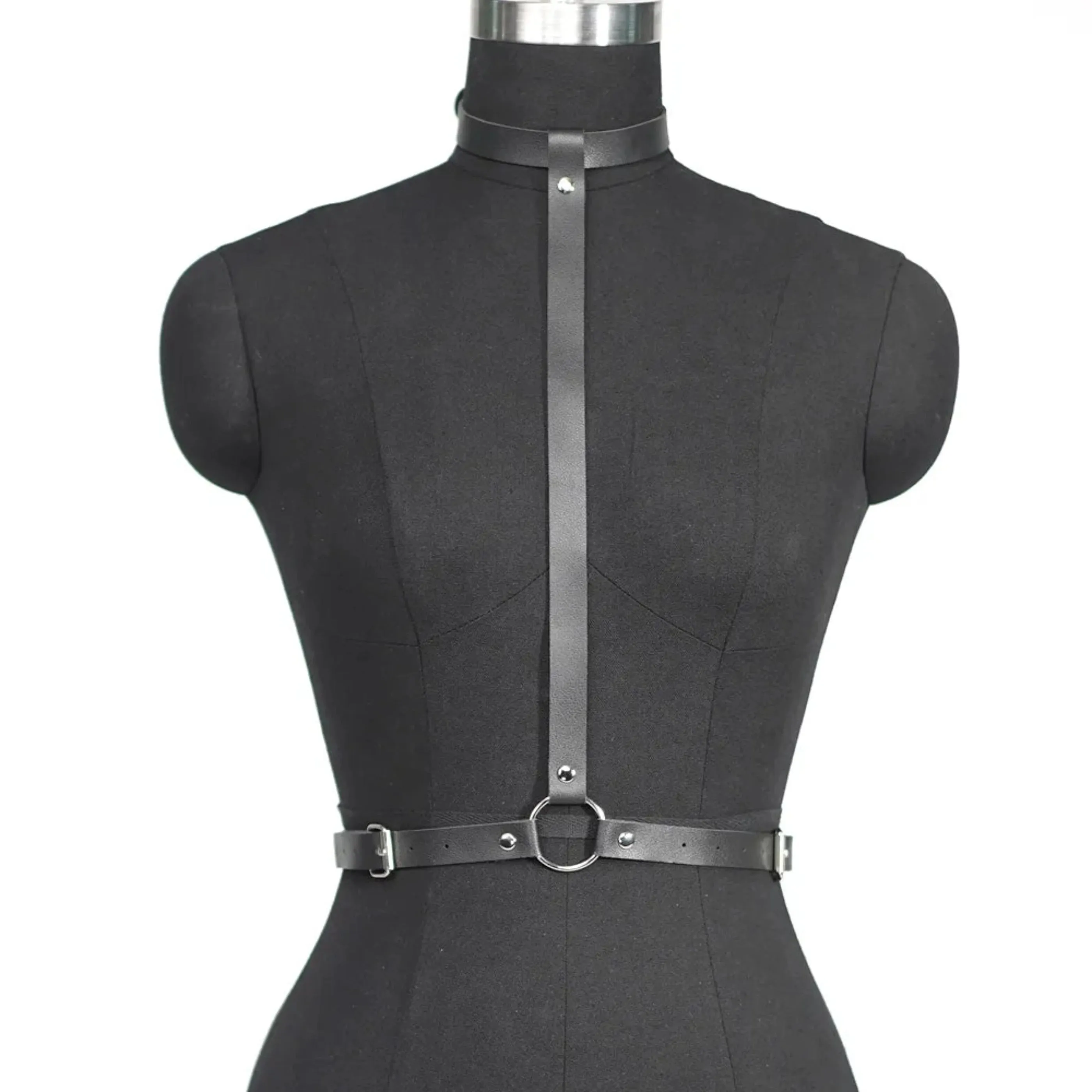 Choker Harness Belts PU Leather Lingerie