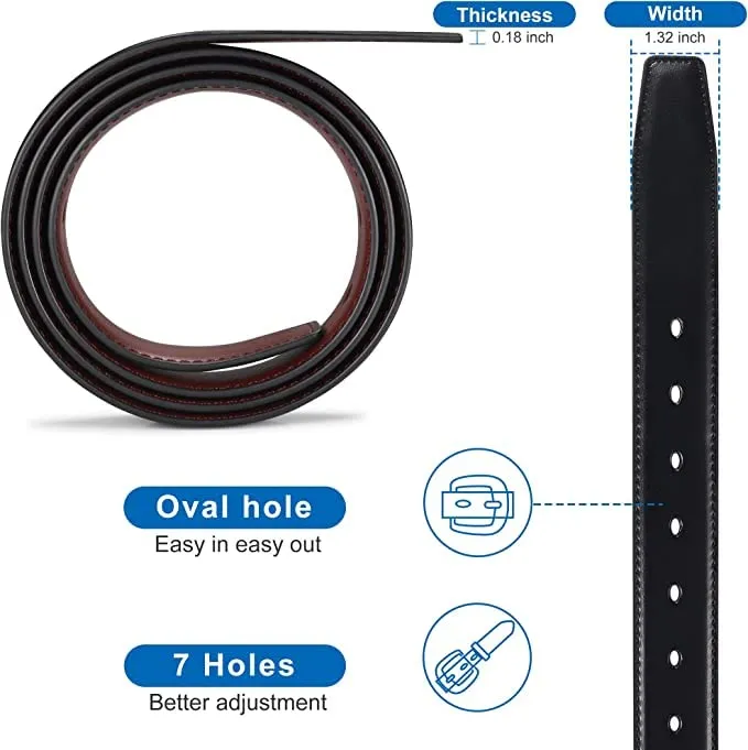 CREATURE Pu-Leather Formal/Casual Reversible Belt For Men/Boys (Color-Black/Brown||BL-02)