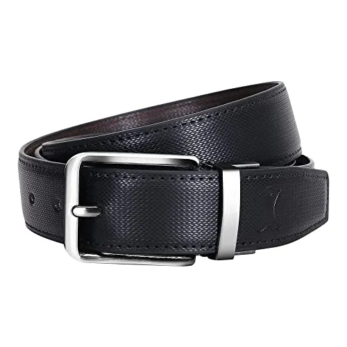 CREATURE Pu-Leather Formal/Casual Reversible Belt For Men/Boys (Color-Black/Brown||BL-02)