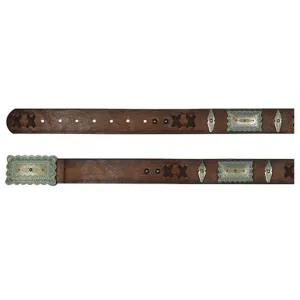 Dallas Turquoise Wash Concho Belt
