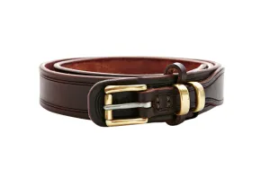 Drovers Leather Belt with Brass Roller Buckle