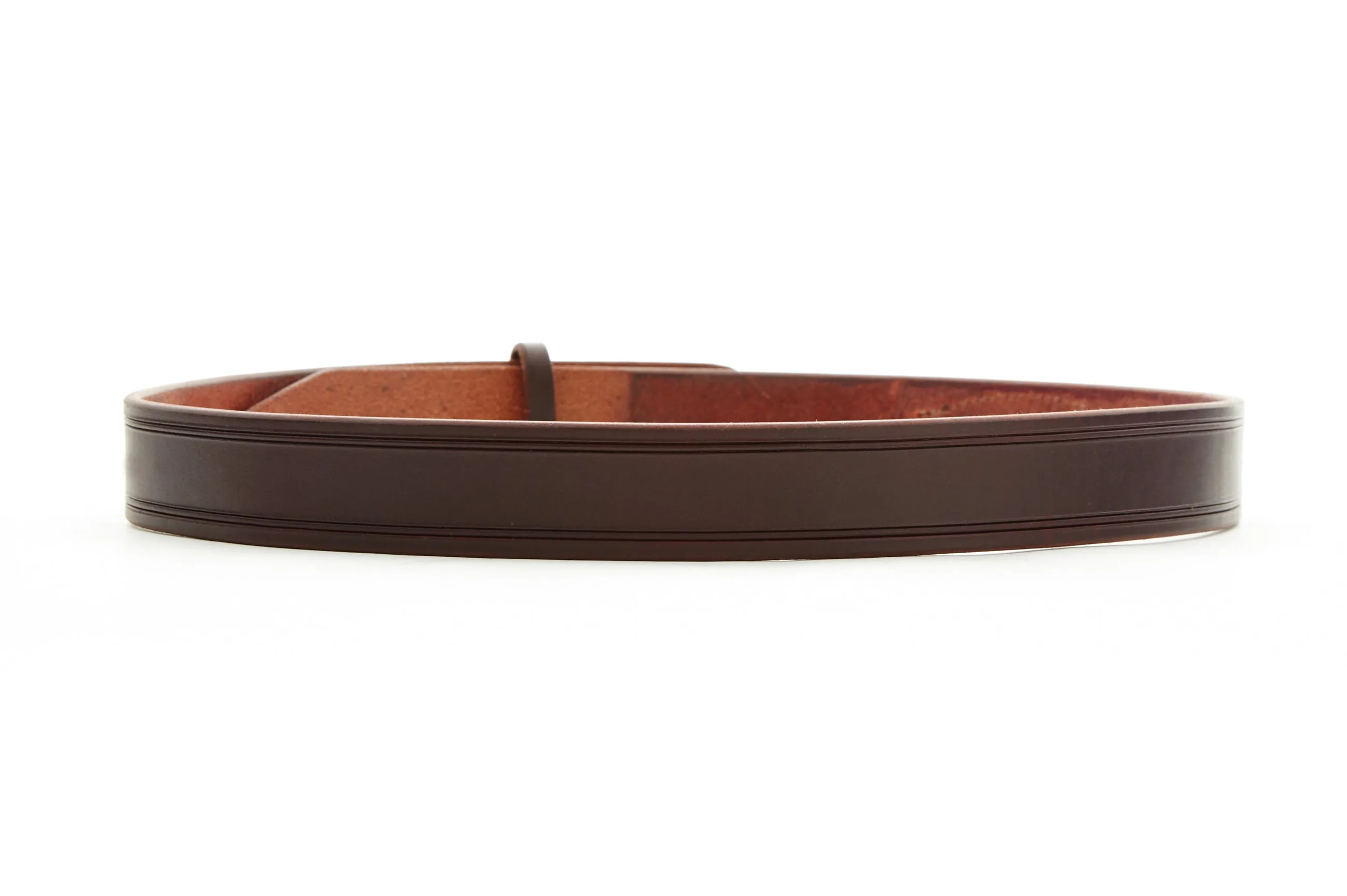Drovers Leather Belt with Brass Roller Buckle
