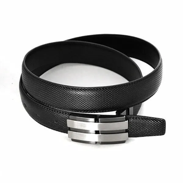 ELLIOT - Mens Black Reversible Leather Belt