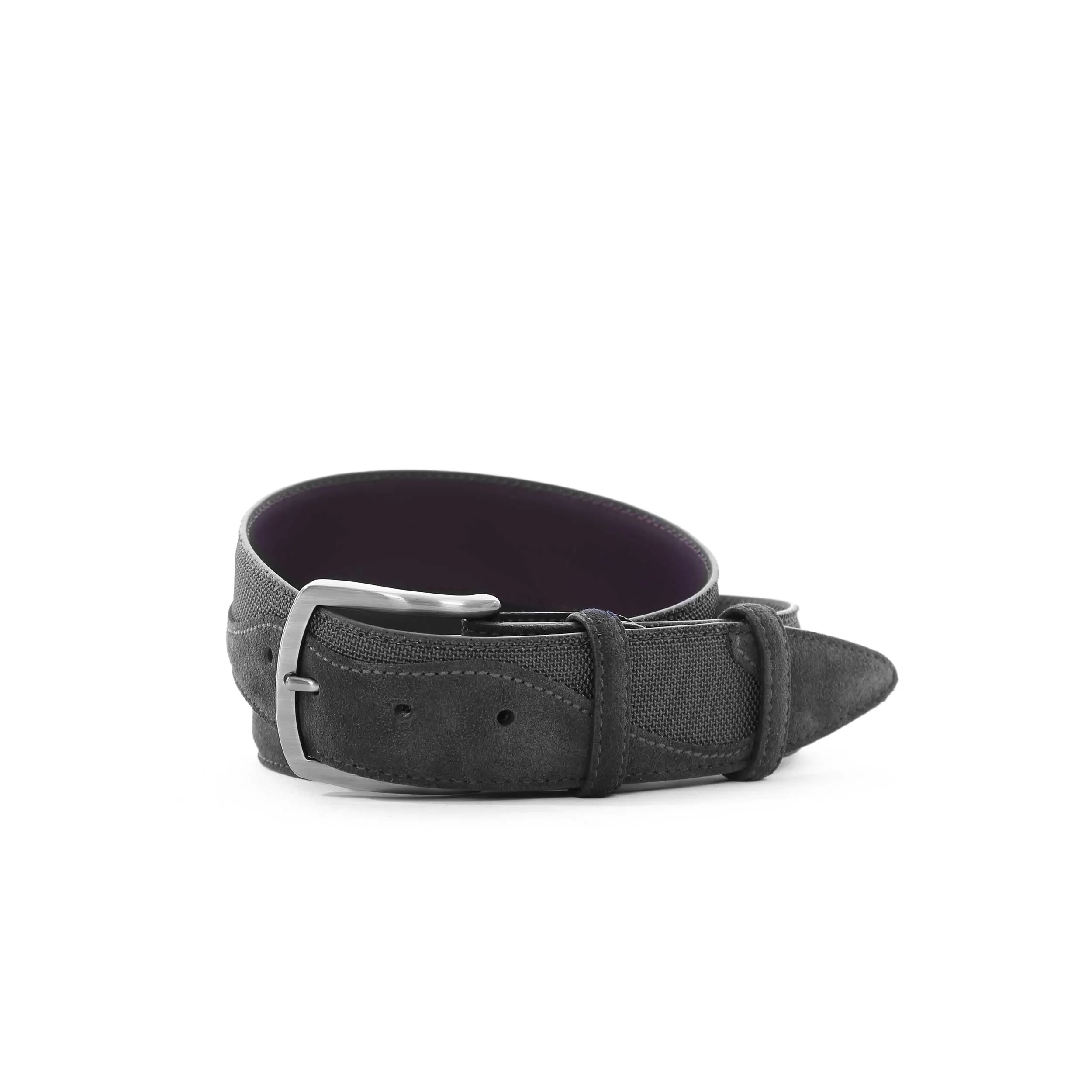 Elliot Rhodes Suede Wave Belt in Black