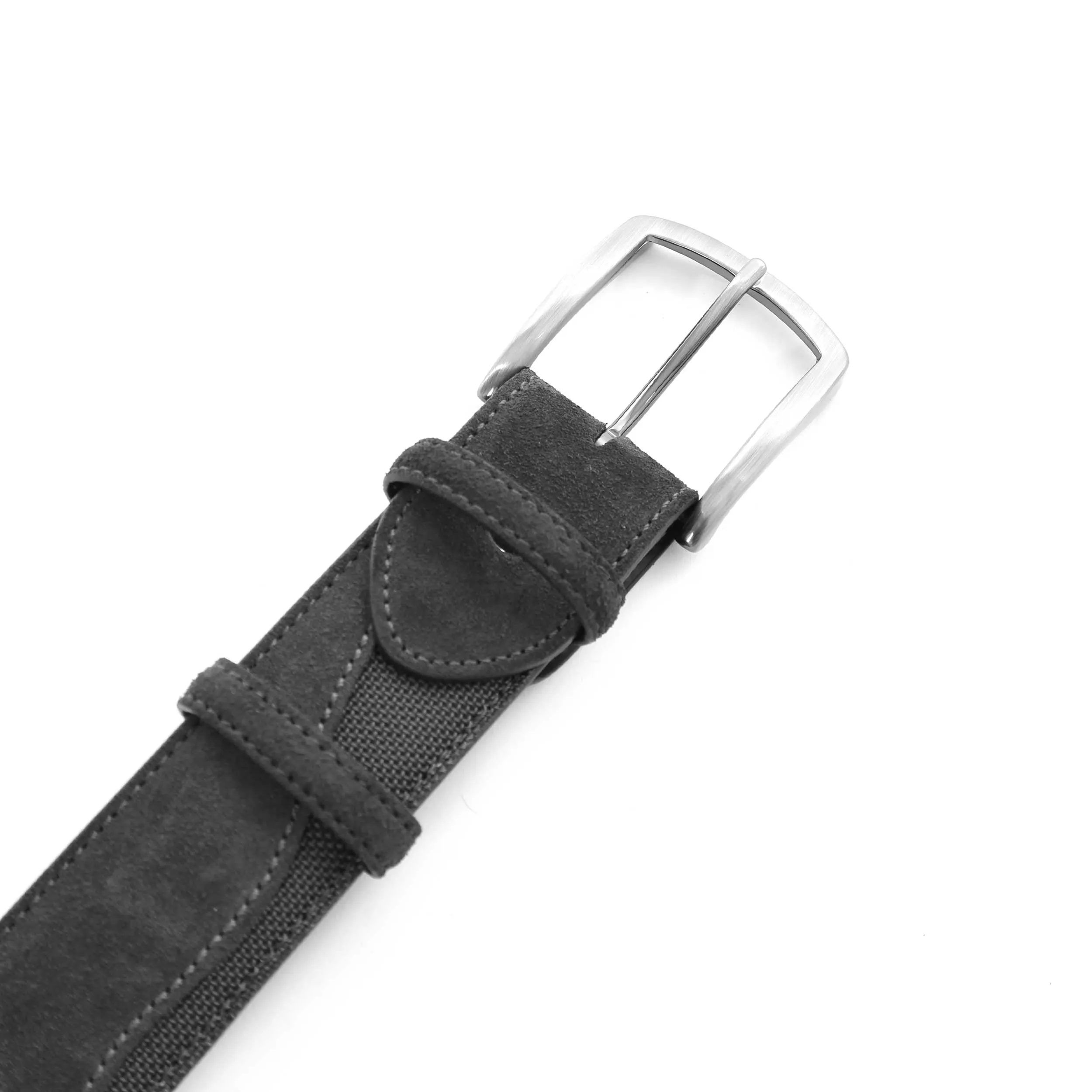 Elliot Rhodes Suede Wave Belt in Black