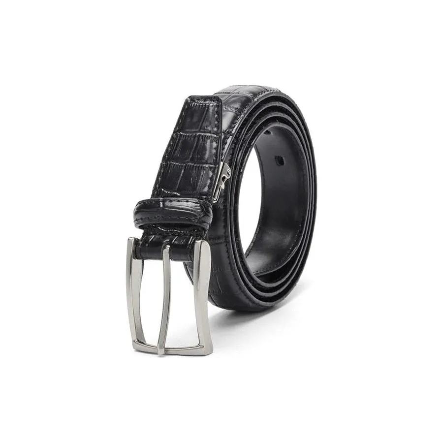 GatorLuxe Exotic Pin Buckle Leather Belt