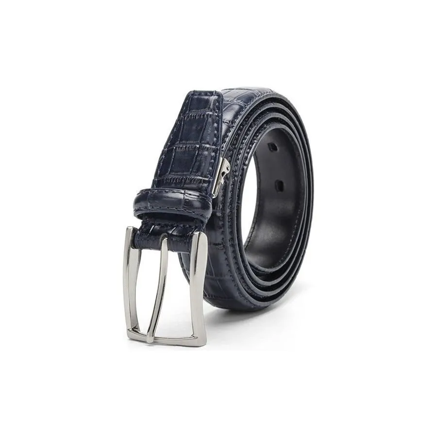 GatorLuxe Exotic Pin Buckle Leather Belt