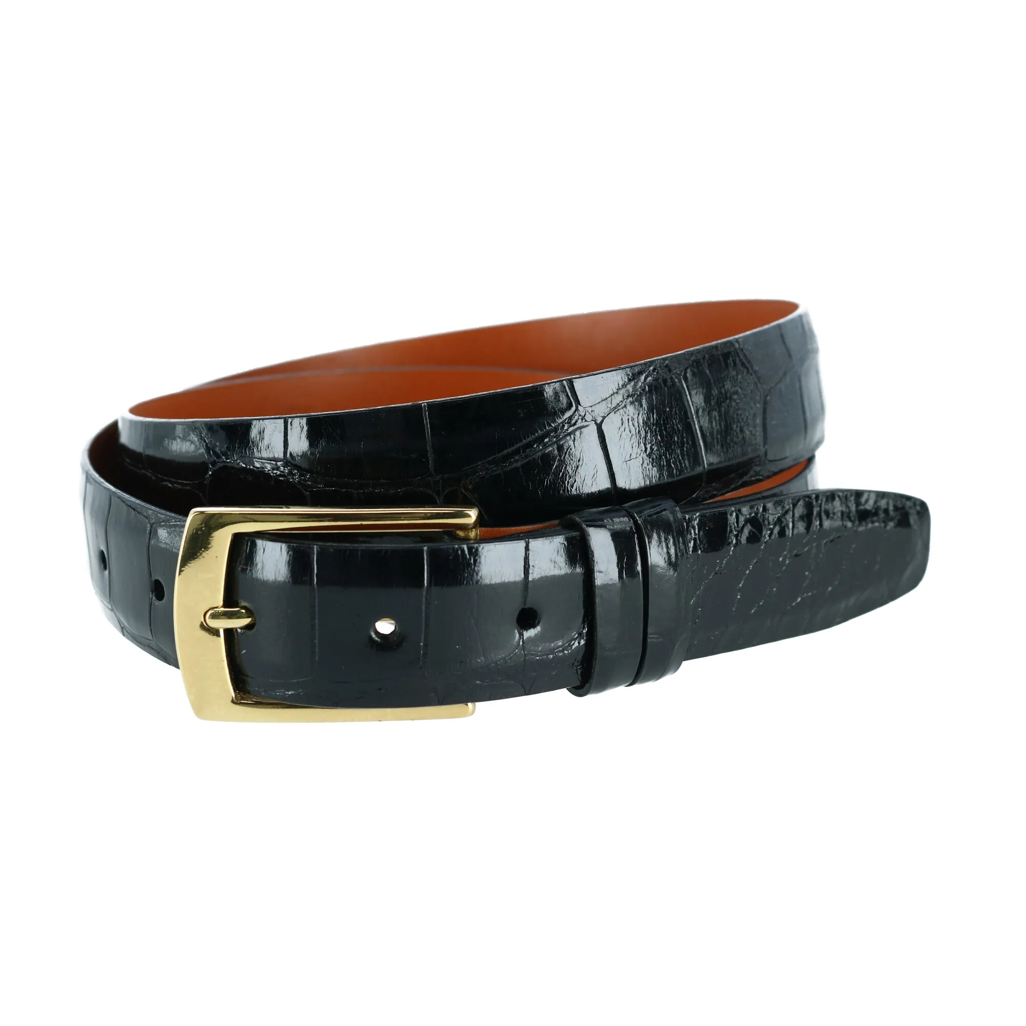 Genuine Alligator Belt (Two Buckle Set)