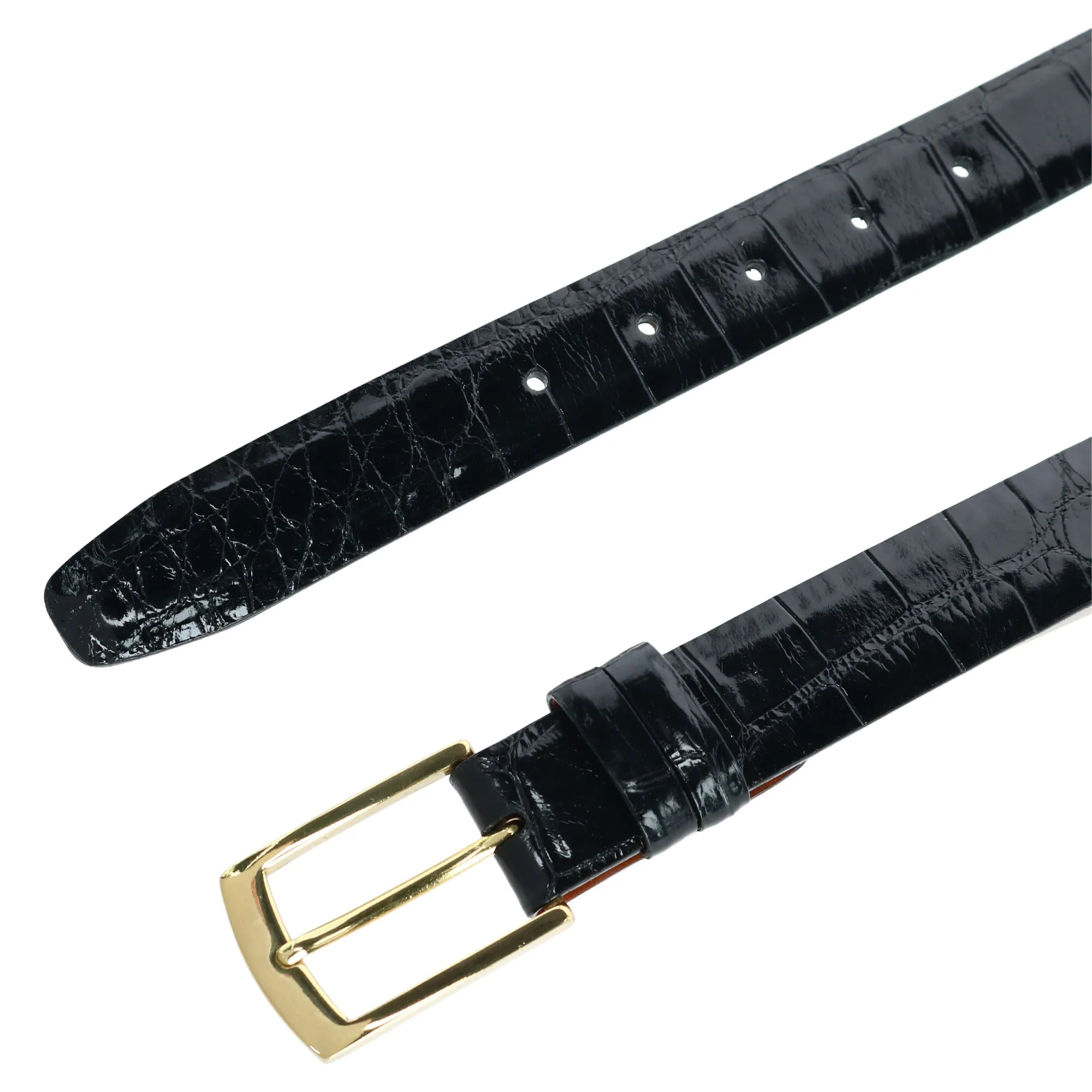 Genuine Alligator Belt (Two Buckle Set)