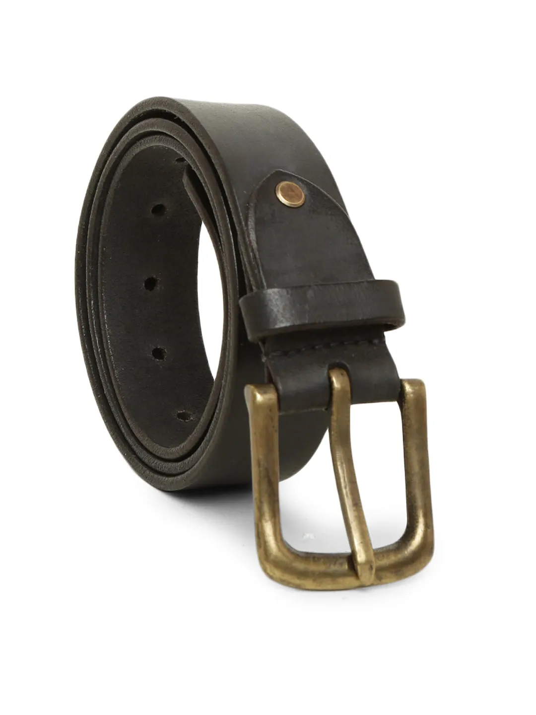 Genuine Black Plain Mens Leather Belt By Art N Vintage