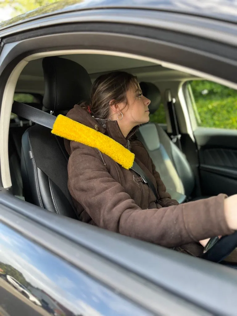 Genuine Sheepskin Seatbelt Cover