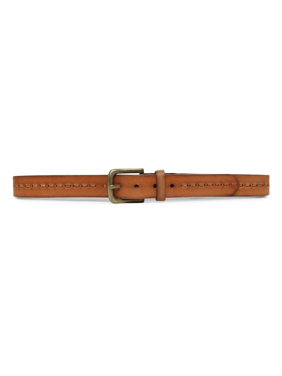 Genuine Tan Leather Crafted Men's Belt By Art N Vintage
