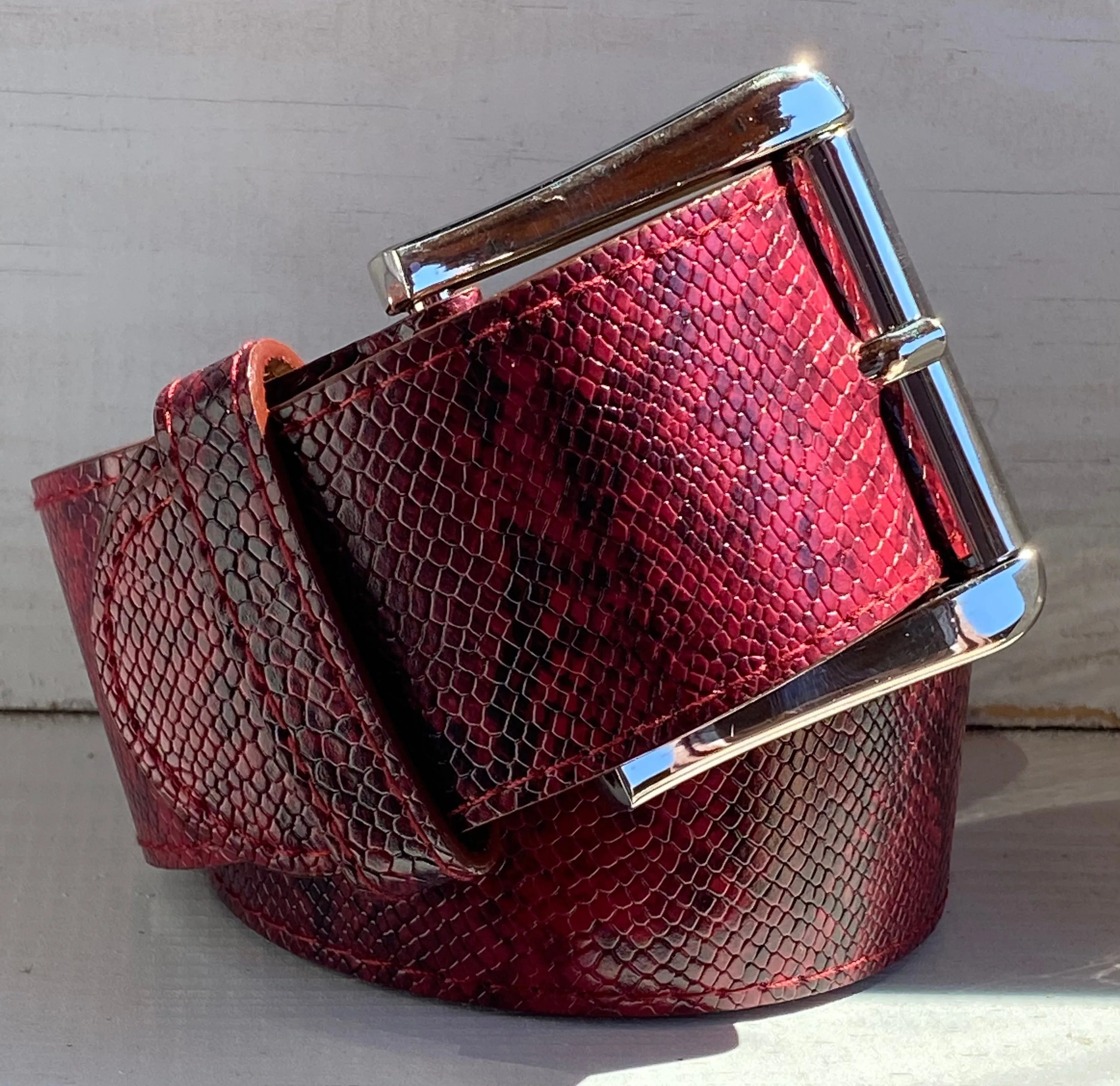 GhoDho- Belt (Berry Burgundy)