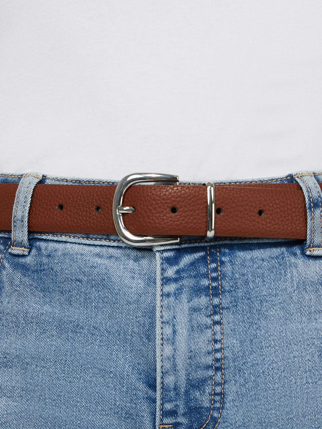 Gold Circle Buckle Belt