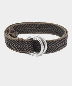 Guanábana Handmade Belt With Fringe   Round Buckle in Brown