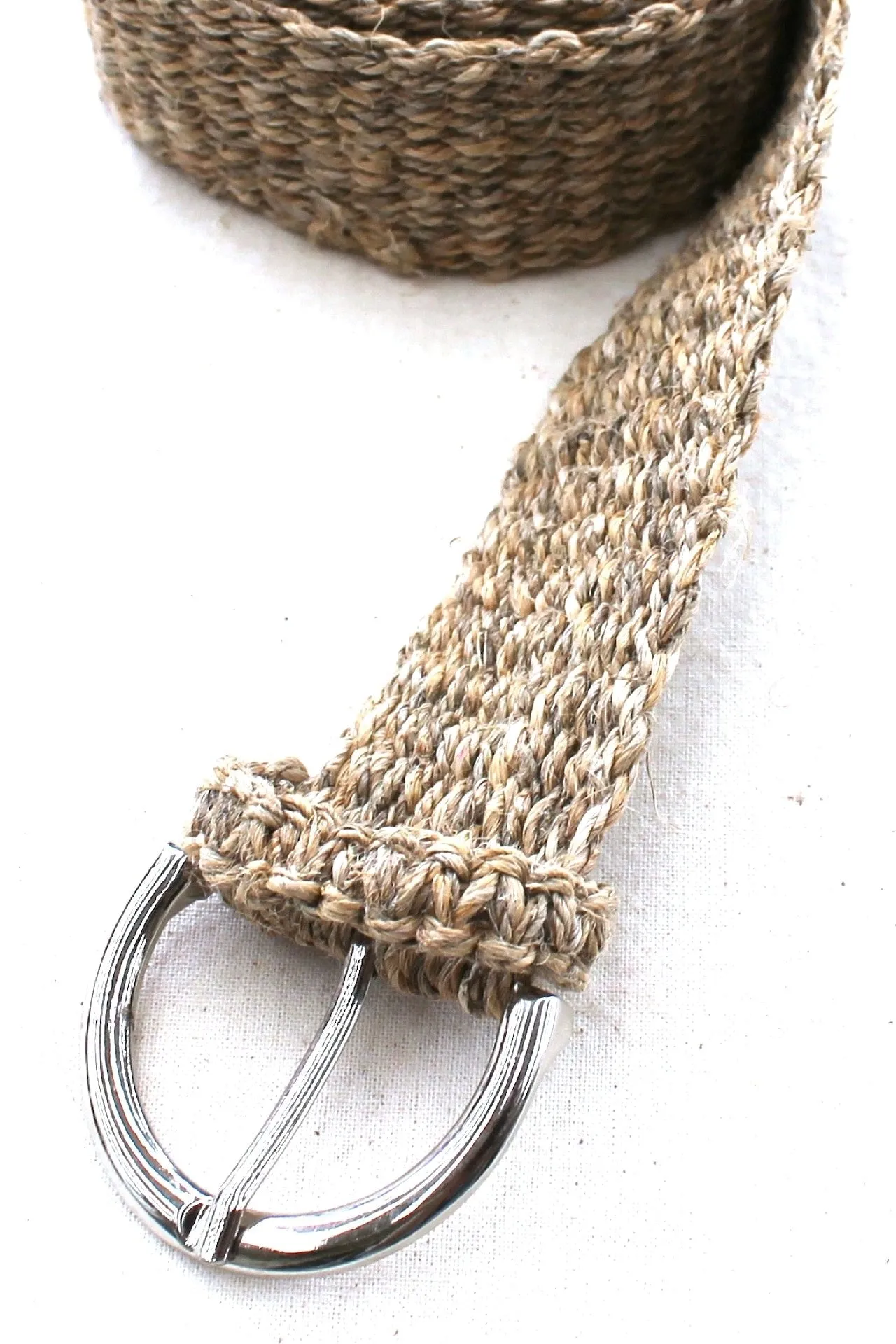 Hemp Belt with Buckle - Undyed