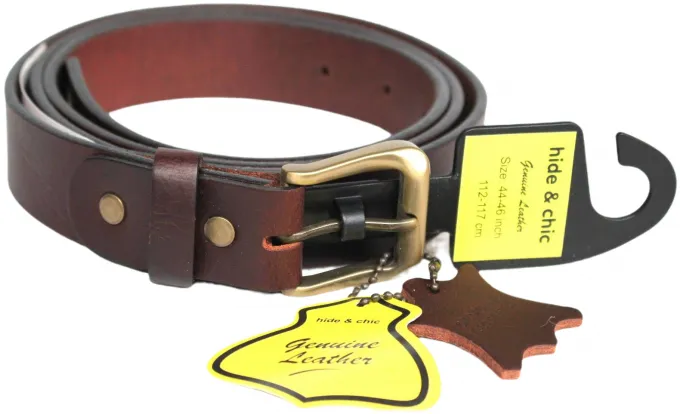 Hide & Chic Full Grain Cow Hide Leather Belt. Width: 30 mm. Style: 41008