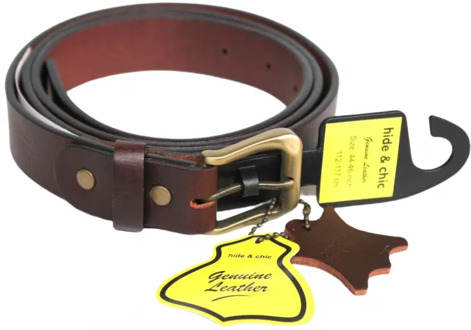 Hide & Chic Full Grain Cow Hide Leather Belt. Width: 30 mm. Style: 41008