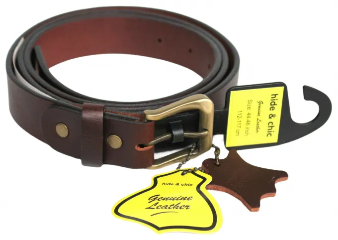 Hide & Chic Full Grain Cow Hide Leather Belt. Width: 30 mm. Style: 41008