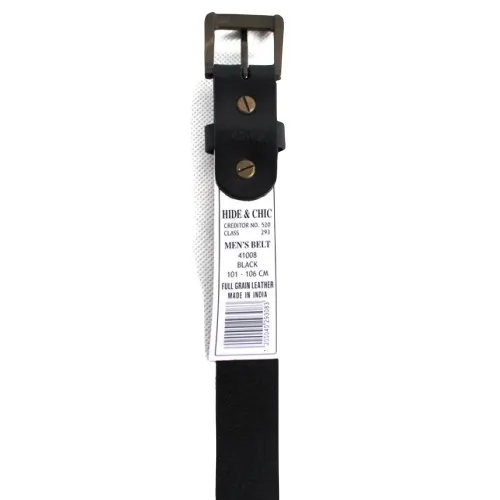 Hide & Chic Full Grain Cow Hide Leather Belt. Width: 30 mm. Style: 41008