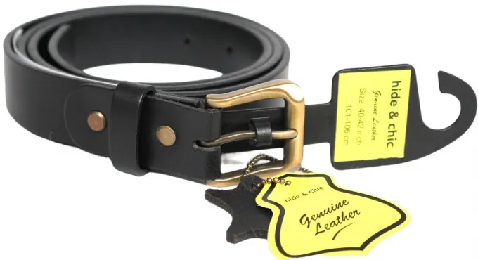 Hide & Chic Full Grain Cow Hide Leather Belt. Width: 30 mm. Style: 41008