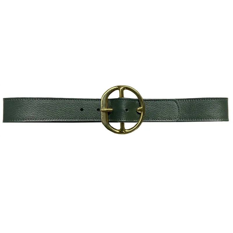Kim White Chunky Hip Pant Belt- Forest