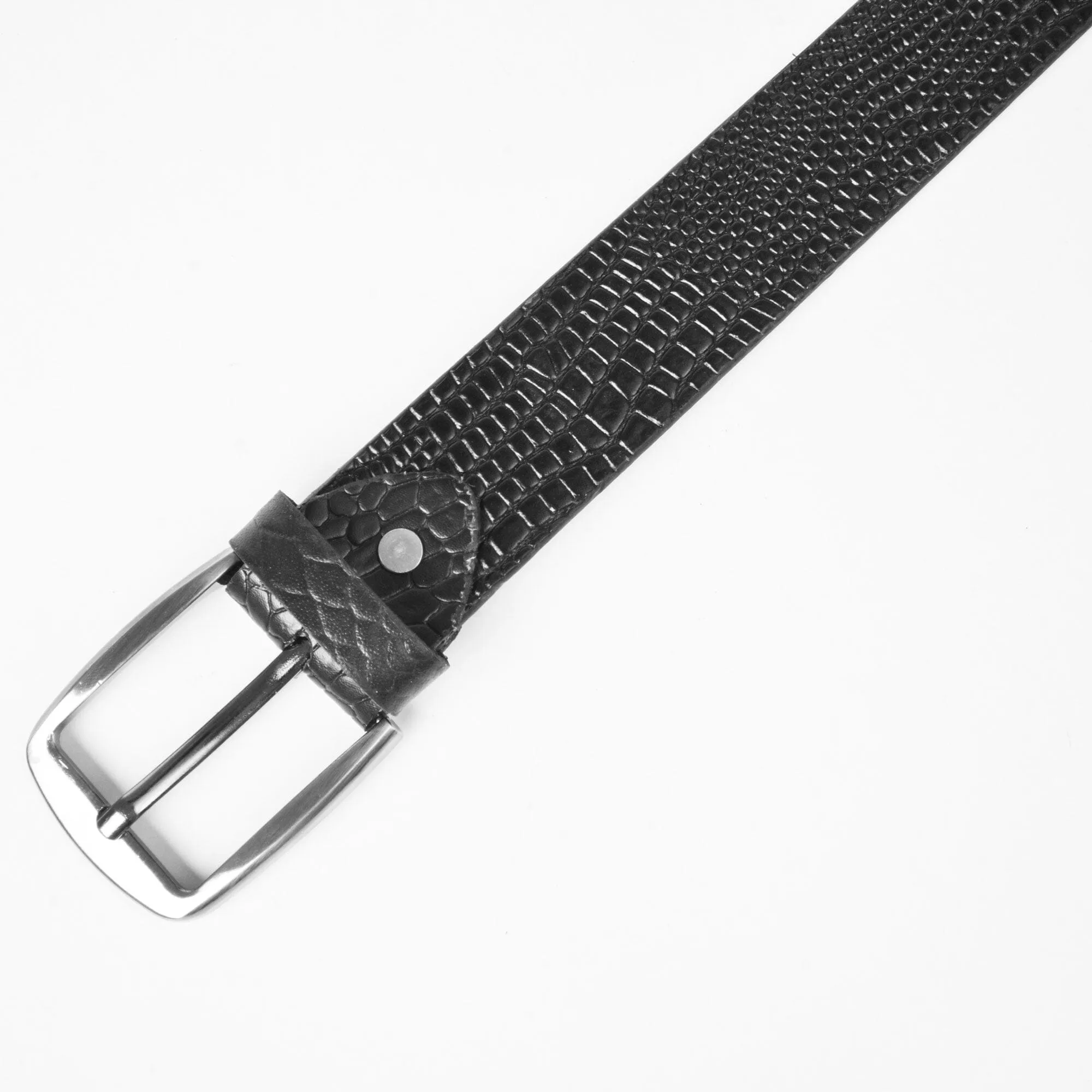 L&L Men's Texture Design Genuine Leather Belt