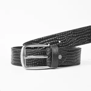 L&L Men's Texture Design Genuine Leather Belt