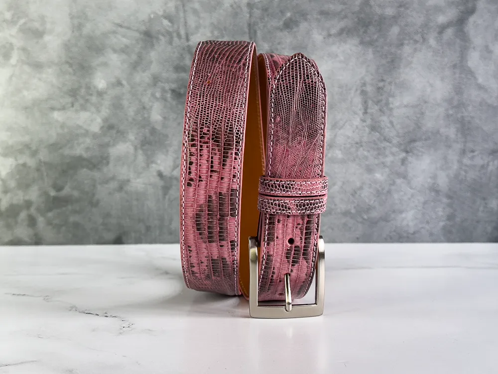 Lizard Belt: Marked Pink
