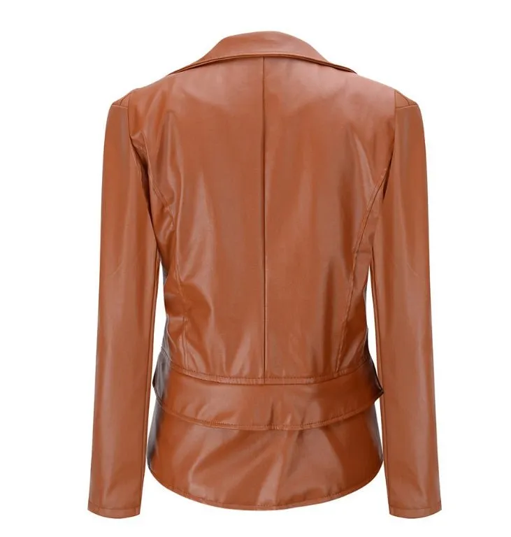 LovelyRLovely Women's Motorcycle Leather Jacket