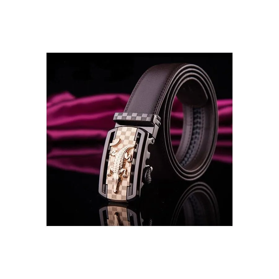 Luxury Exotic Leather Waist Strap Belt