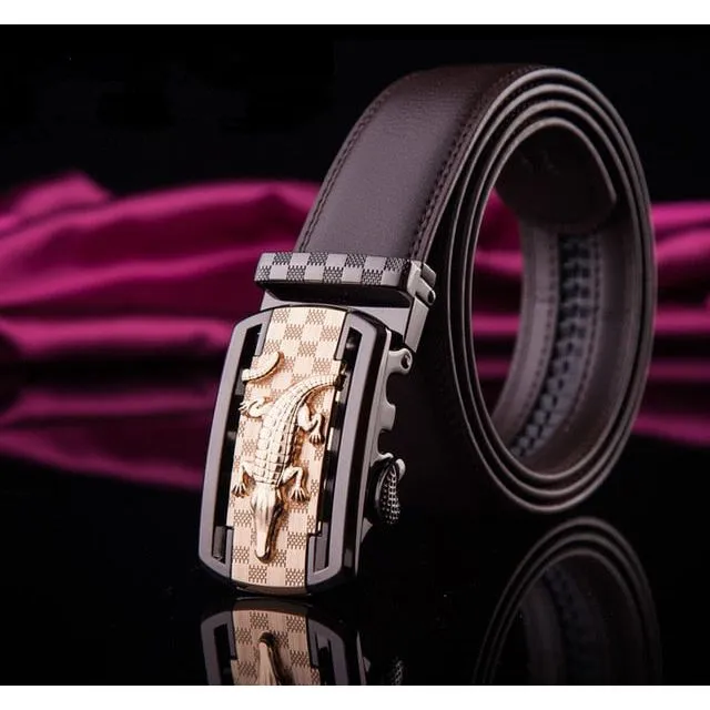 Luxury Exotic Leather Waist Strap Belt