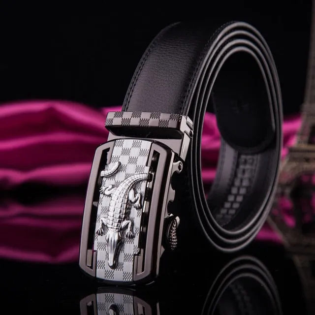 Luxury Exotic Leather Waist Strap Belt