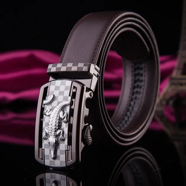 Luxury Exotic Leather Waist Strap Belt