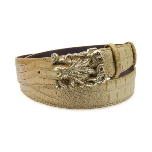 Magic Mushroom Mock Croc Octopus Belt