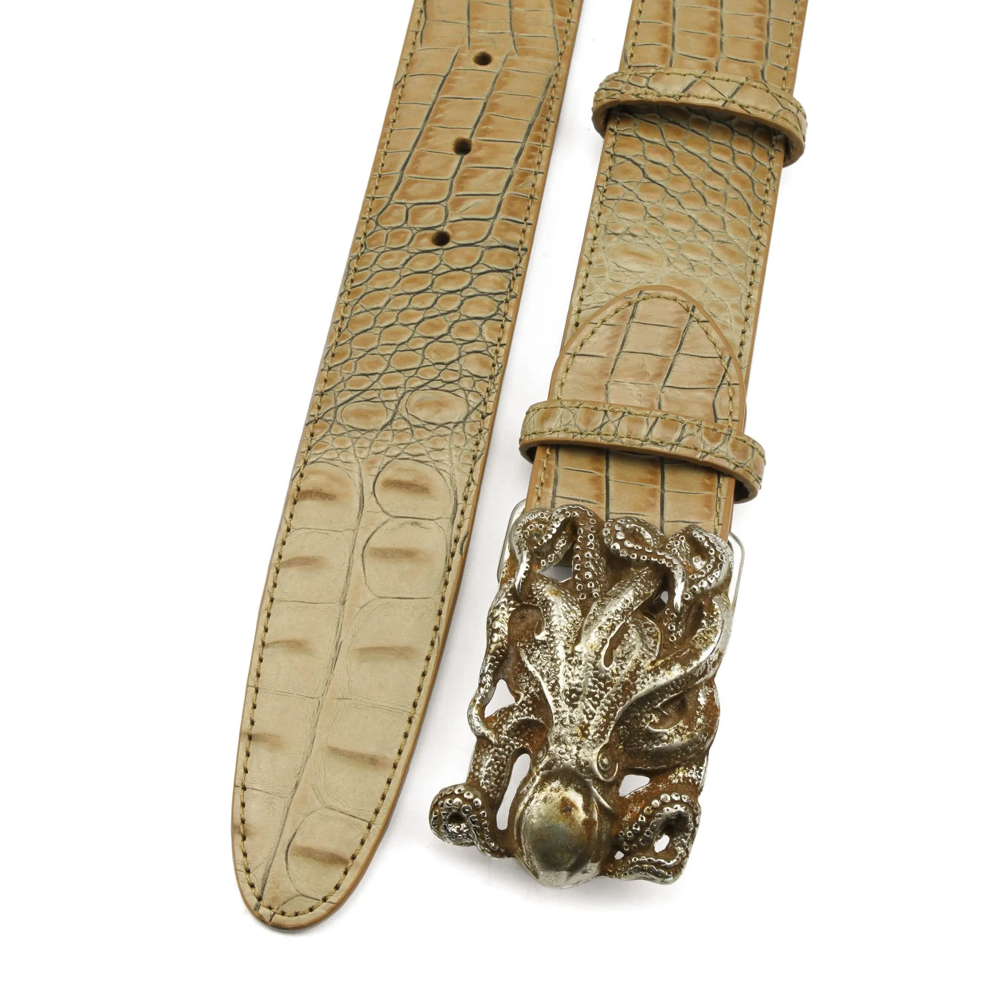 Magic Mushroom Mock Croc Octopus Belt
