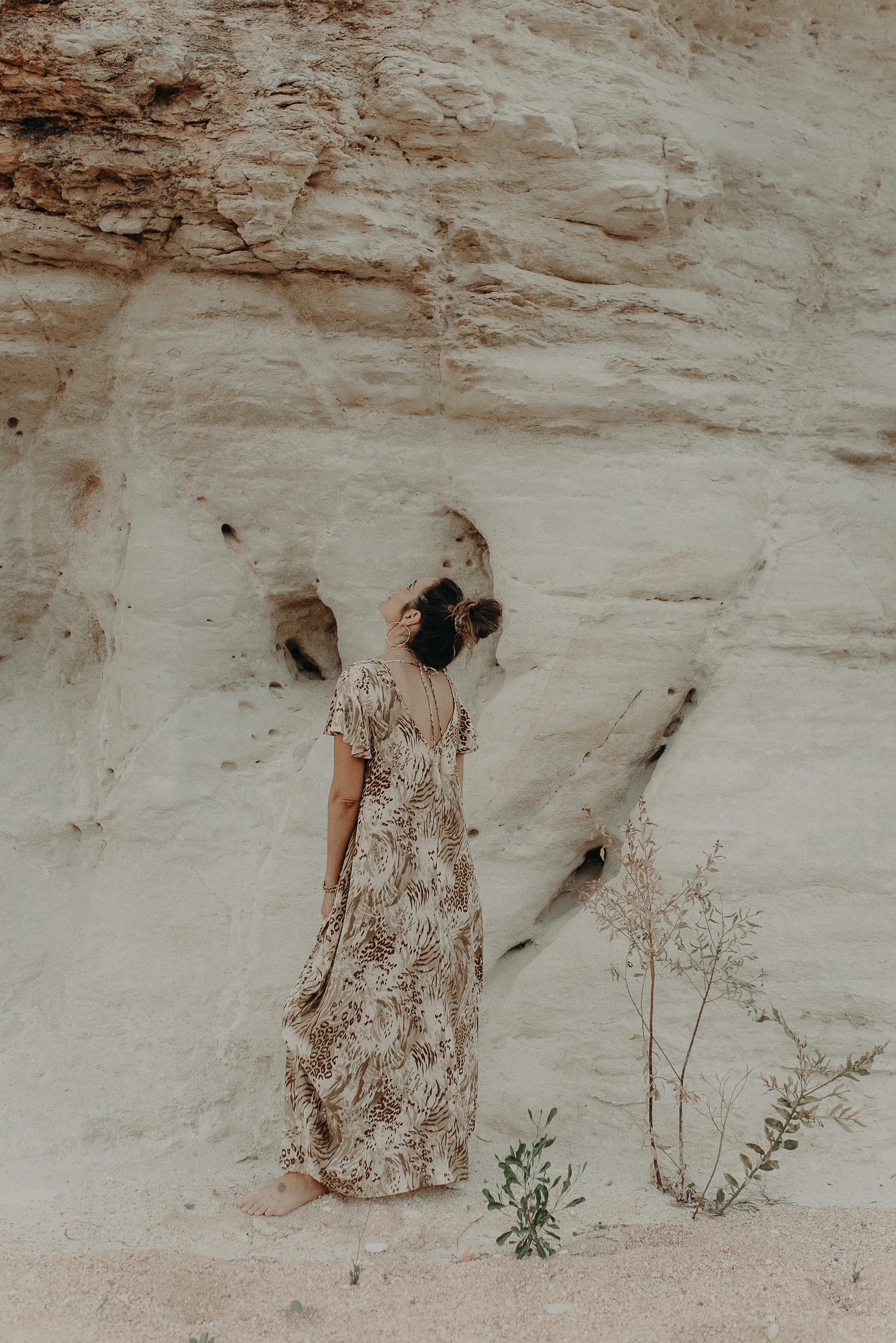Maxi Wingdress Sleeved - jungle