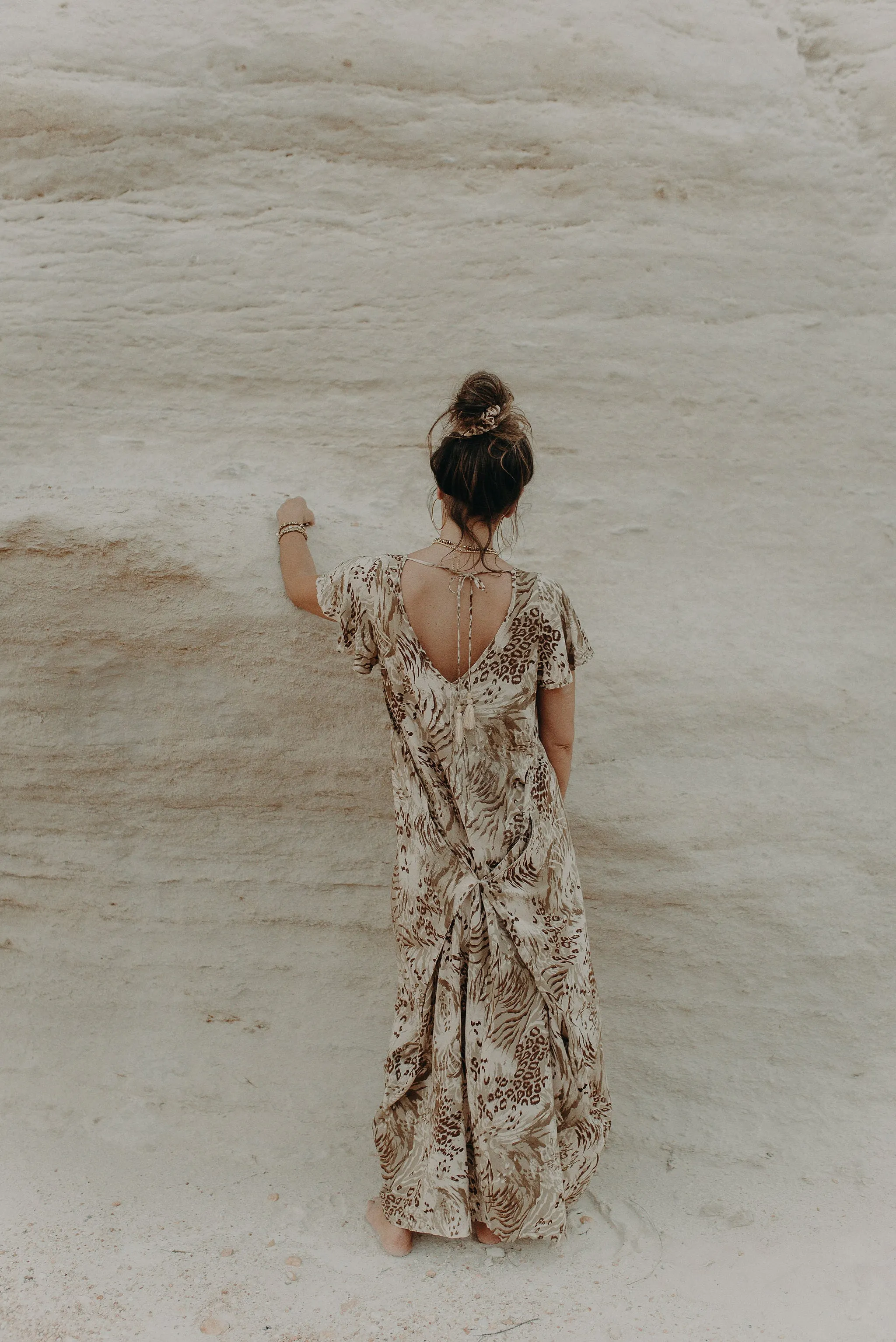 Maxi Wingdress Sleeved - jungle