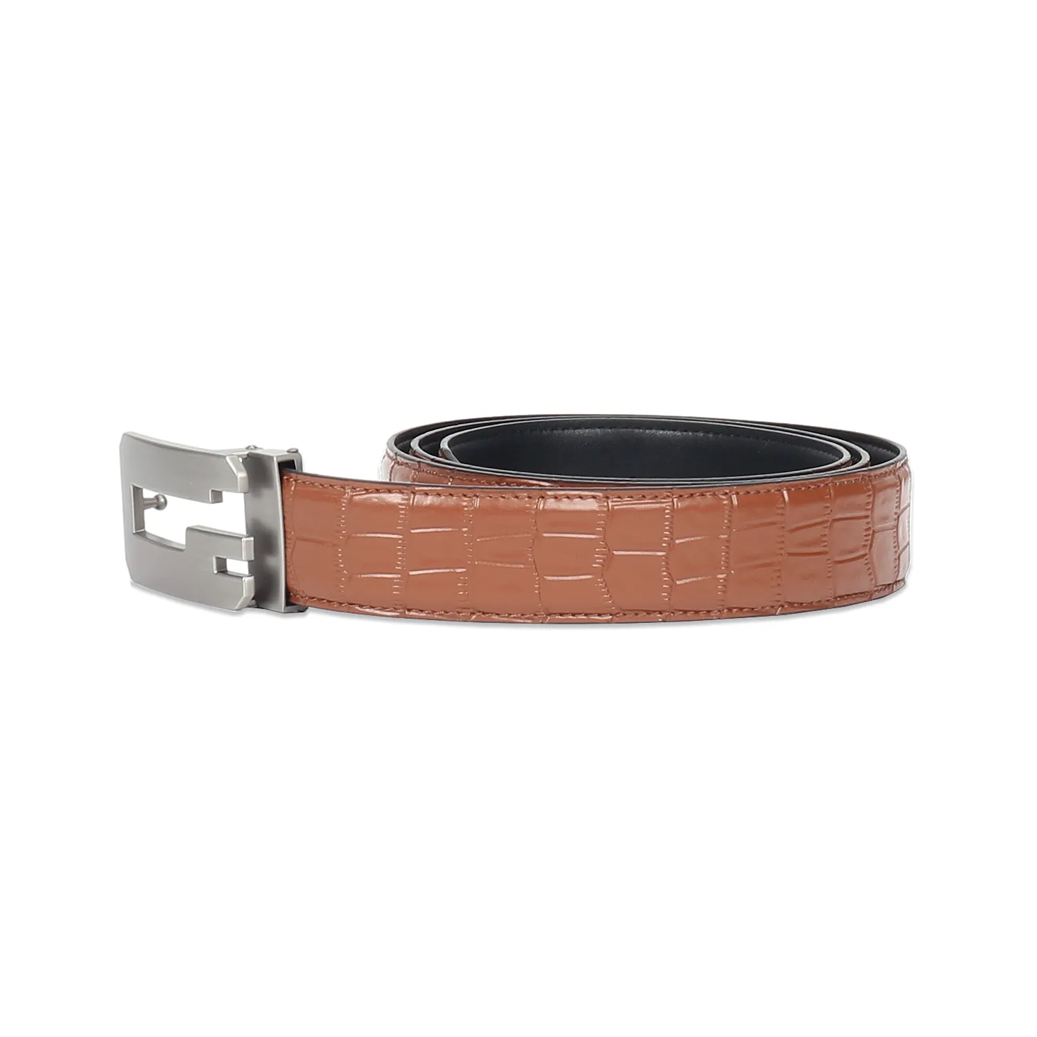 Men's Glossy finish Textured belt