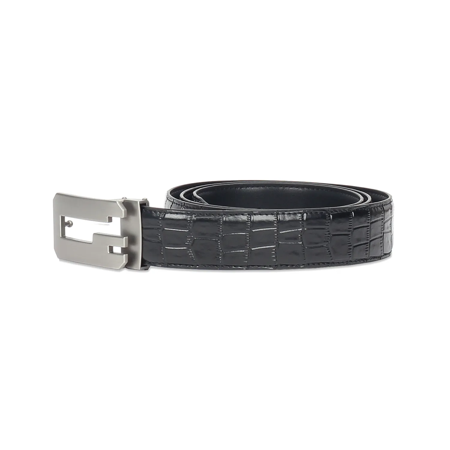 Men's Glossy finish Textured belt