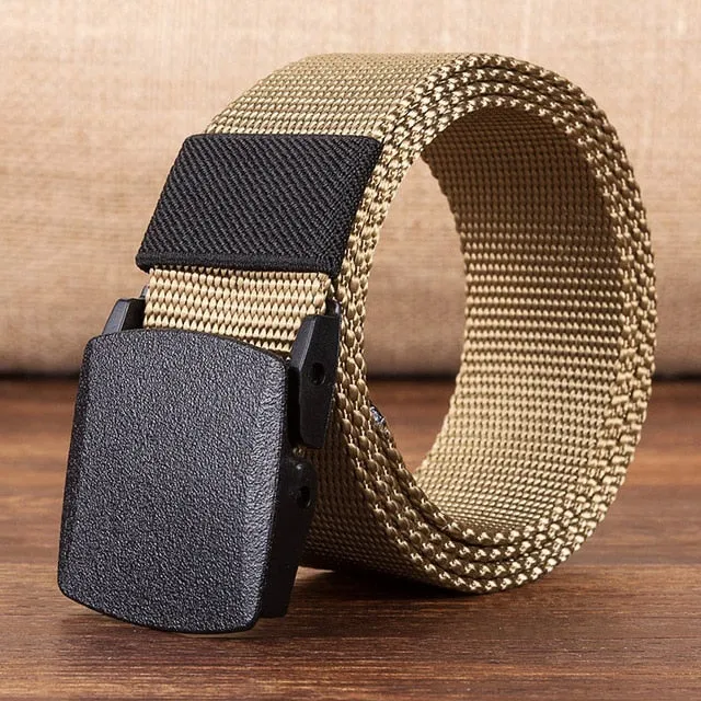 Men's Military Style Adjustable Belt