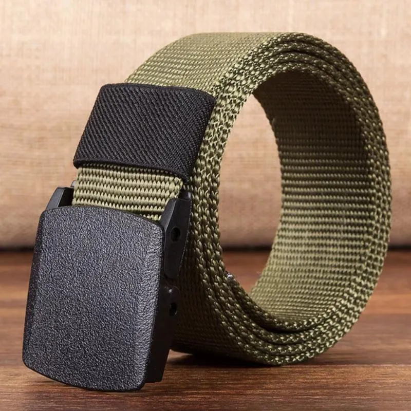 Men's Military Style Adjustable Belt