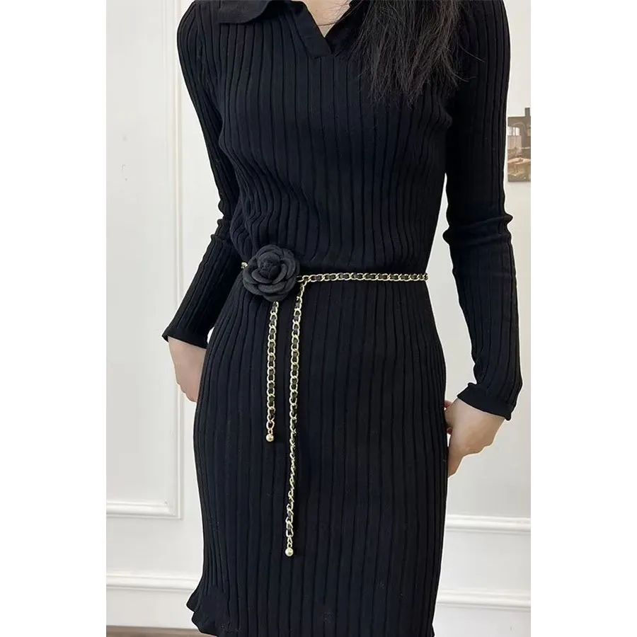 MetalChic Casual & Elegant Alloy-Buckle Metal Belt