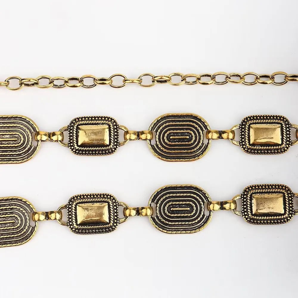 MetalMyst Casual & Elegant Slim Metal Hanging-Buckle Belt