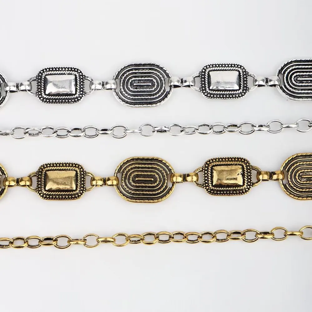 MetalMyst Casual & Elegant Slim Metal Hanging-Buckle Belt