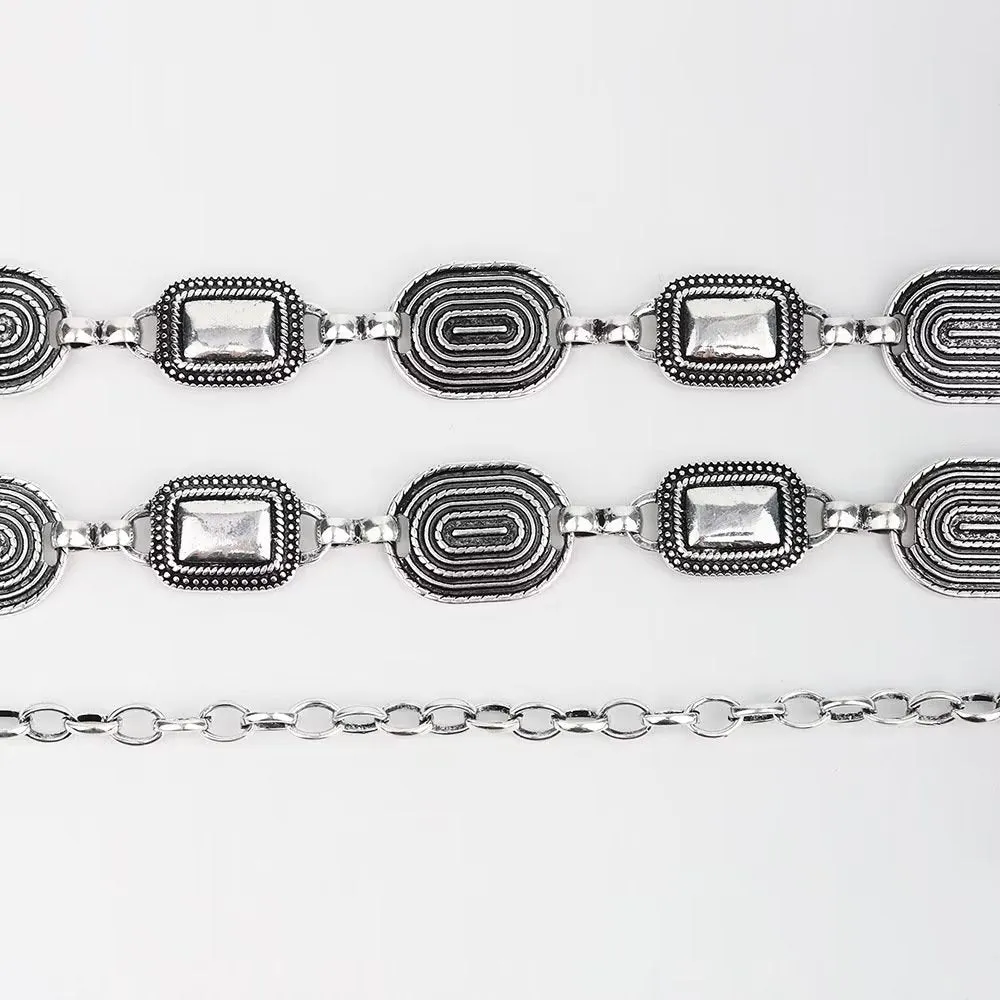 MetalMyst Casual & Elegant Slim Metal Hanging-Buckle Belt