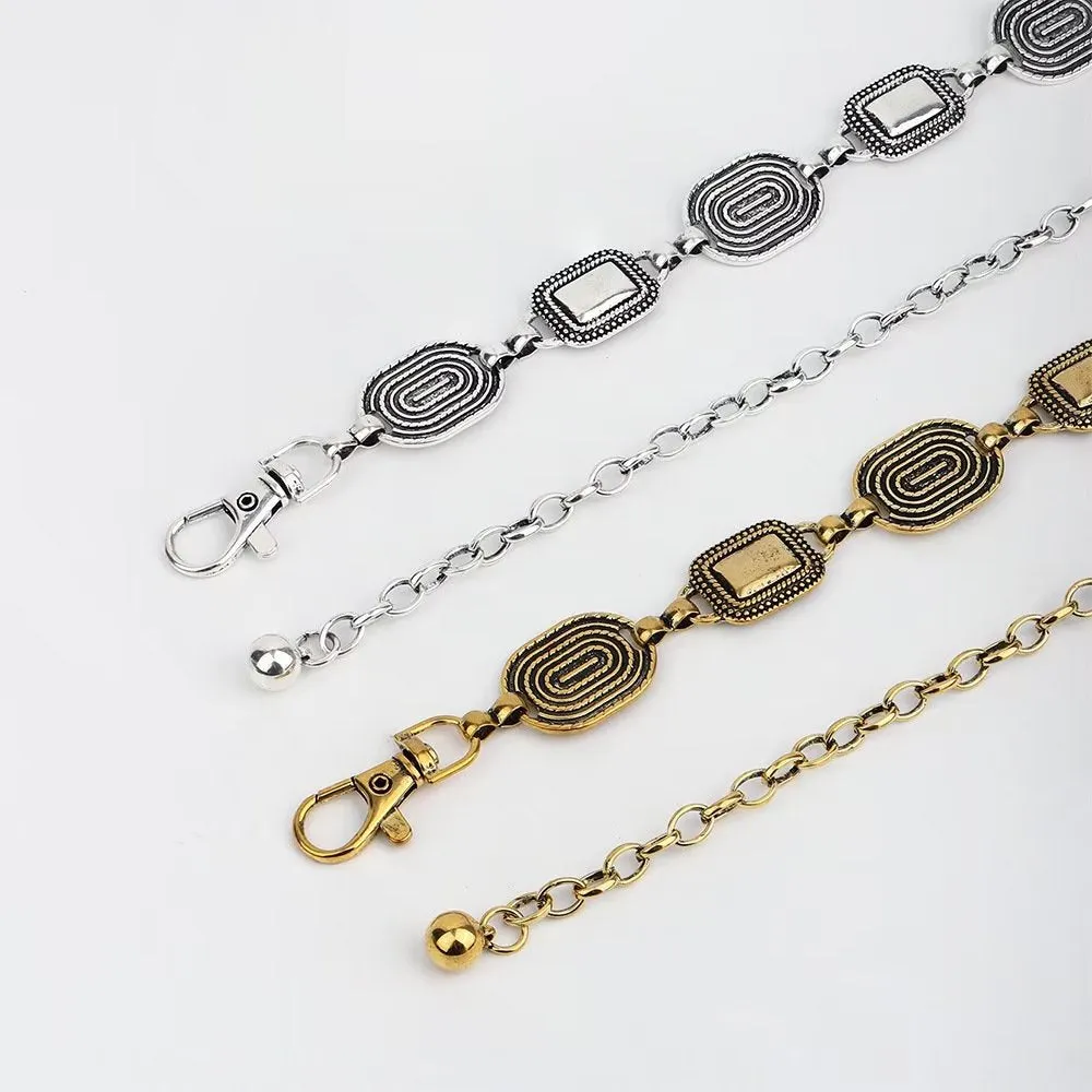 MetalMyst Casual & Elegant Slim Metal Hanging-Buckle Belt